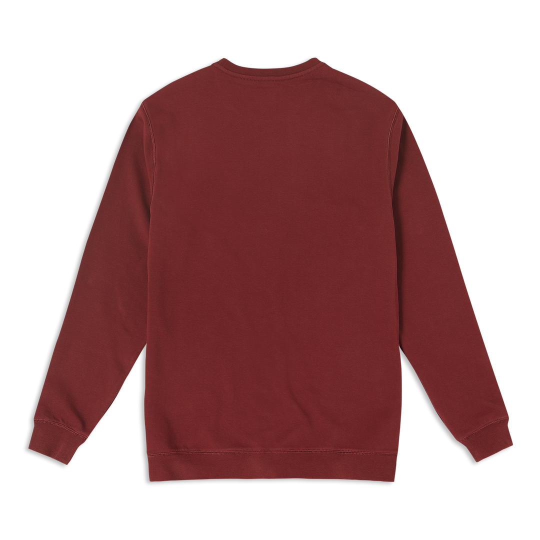 Lounge Crewneck Maroon back