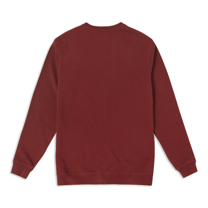 Lounge Crewneck Maroon back