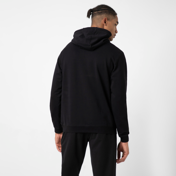 Lounge Hoodie Black back on model