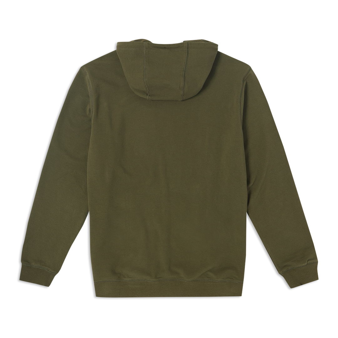 Lounge Hoodie Dark Olive back