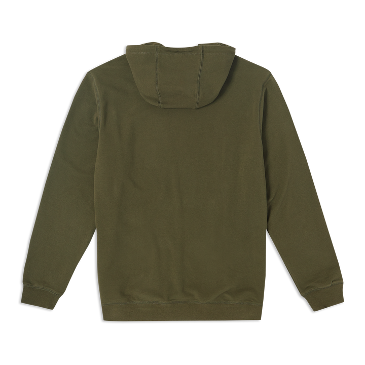 Lounge Hoodie Dark Olive back