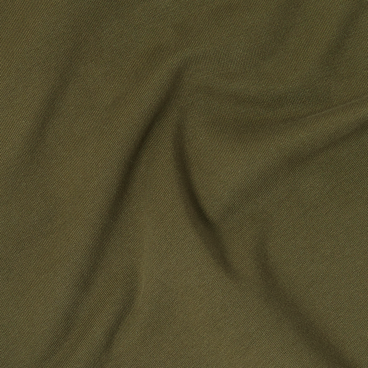 Lounge Hoodie Dark Olive close up fabric