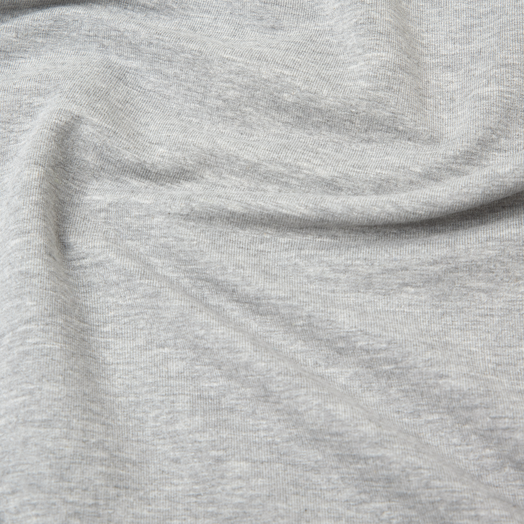 Lounge Hoodie Heather Grey close up fabric