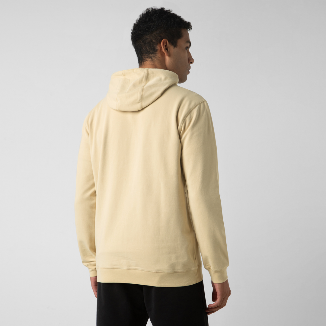 Lounge Hoodie Khaki back on model