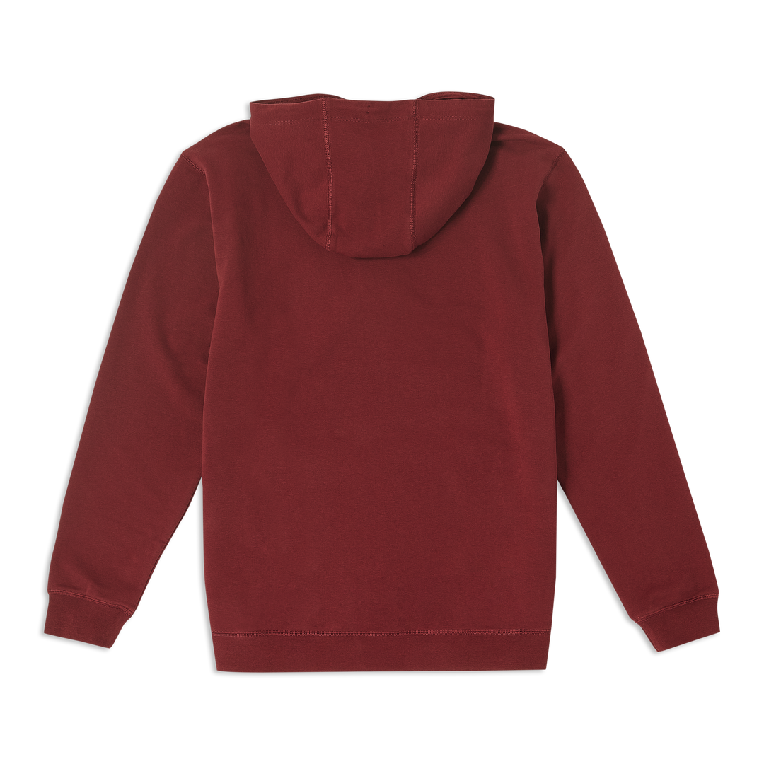 Lounge Hoodie Maroon back