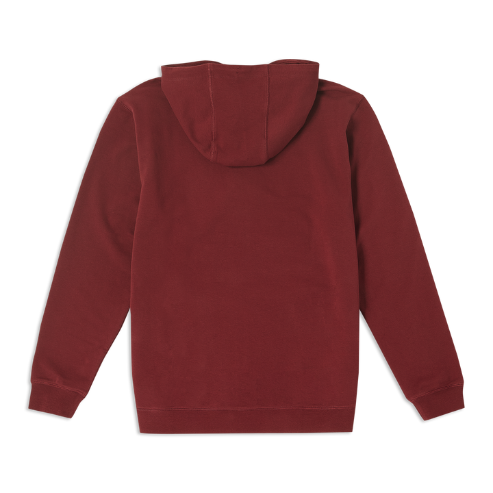 Lounge Hoodie Maroon back