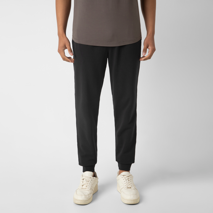 Lounge Jogger Black front on model