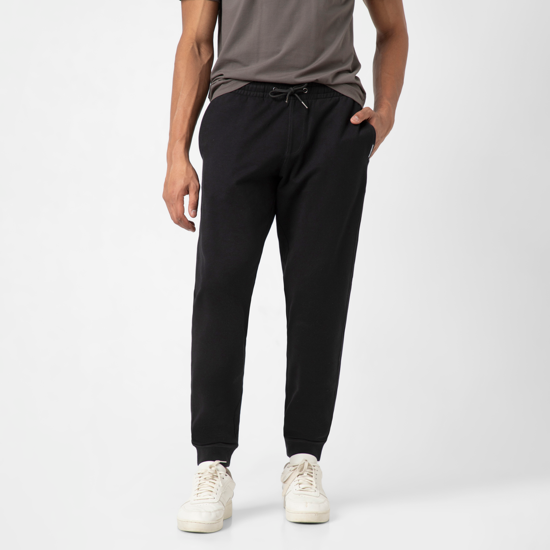 Lounge Jogger Black front on model