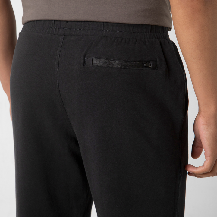 Lounge Jogger Black close up back on model