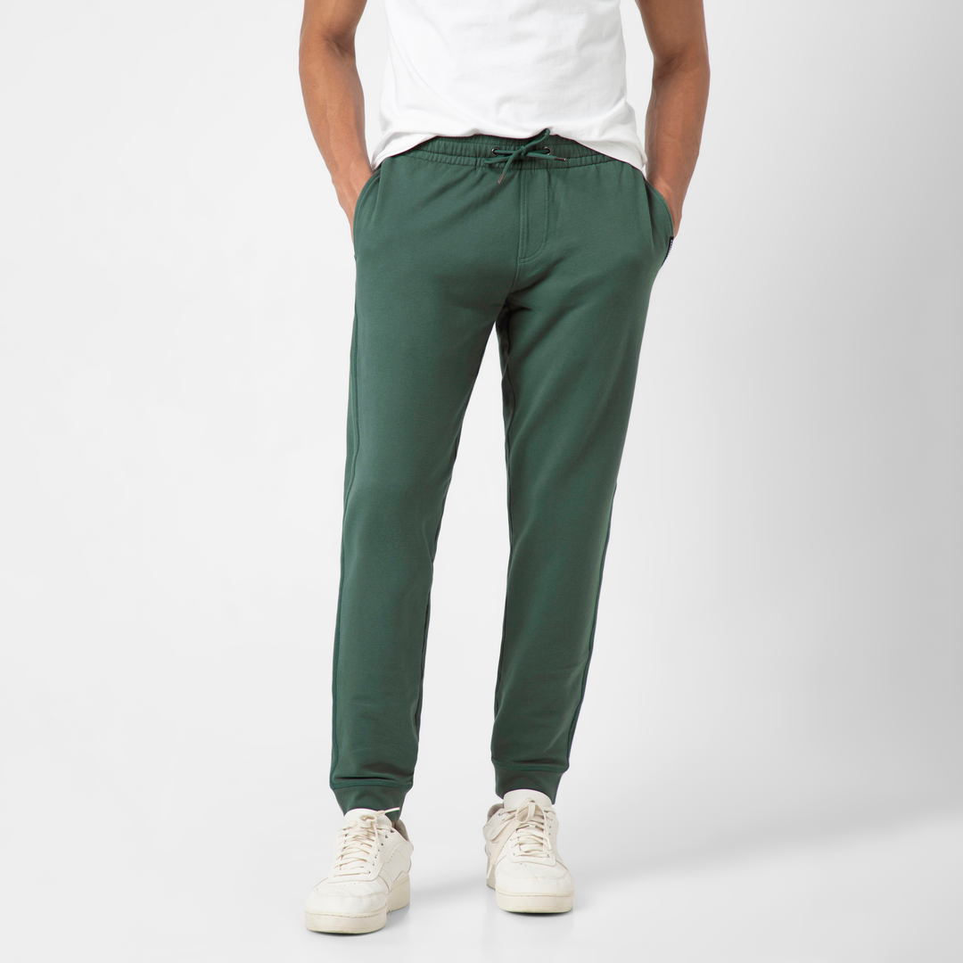 Lounge Jogger Dark Sage front on model