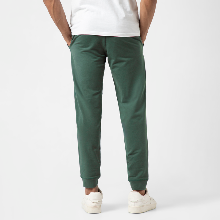 Lounge Jogger Dark Sage back on model