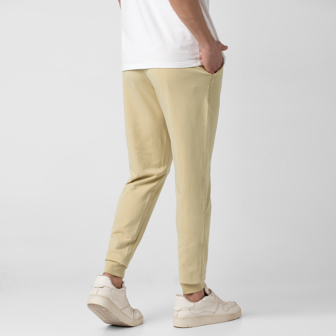 Lounge Jogger Khaki back on model