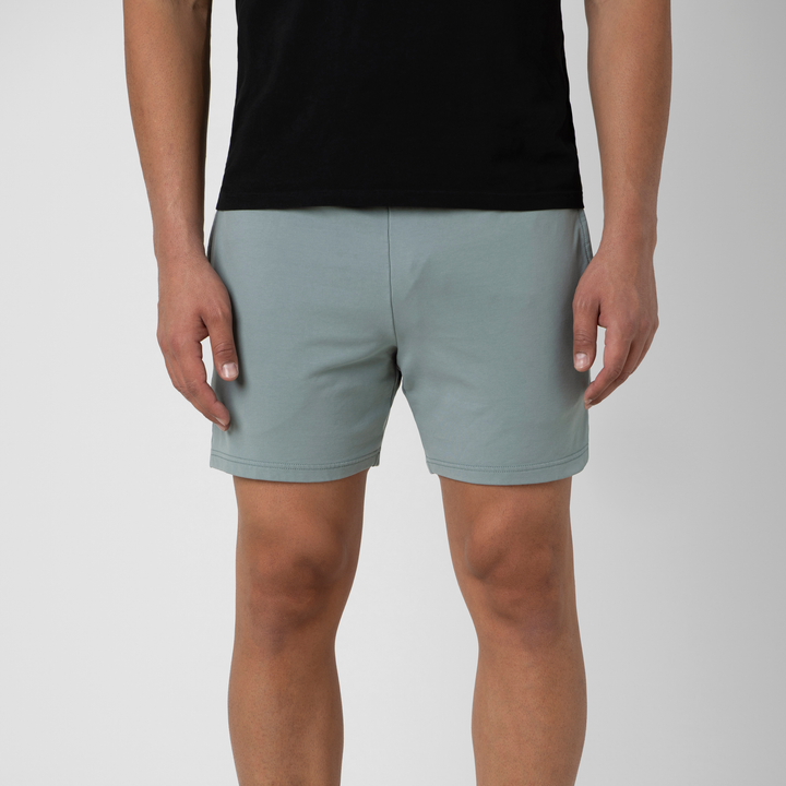 Lounge Short 5" Shark Grey front on model