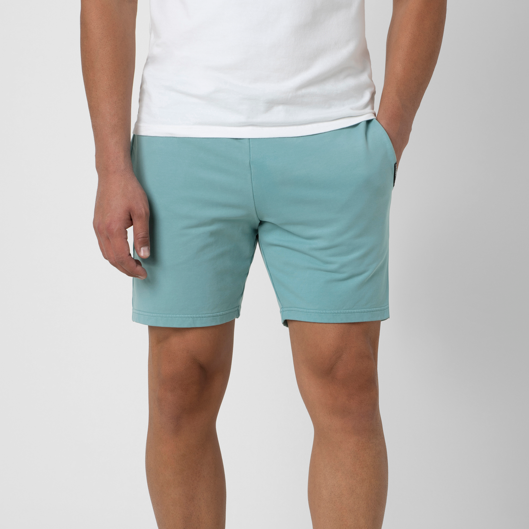 Lounge Short 7" Sea Glass front on model