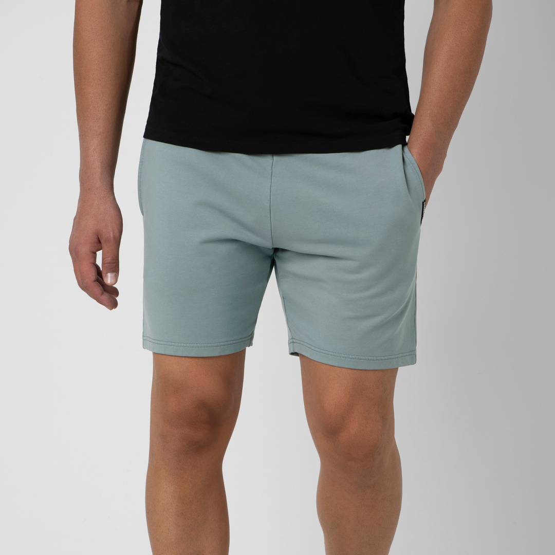 Lounge Short 7" Shark Grey front on model