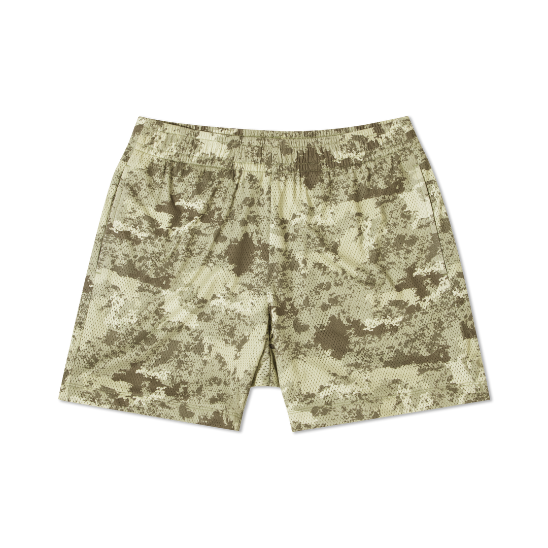Mesh Short Camo Sand front flat