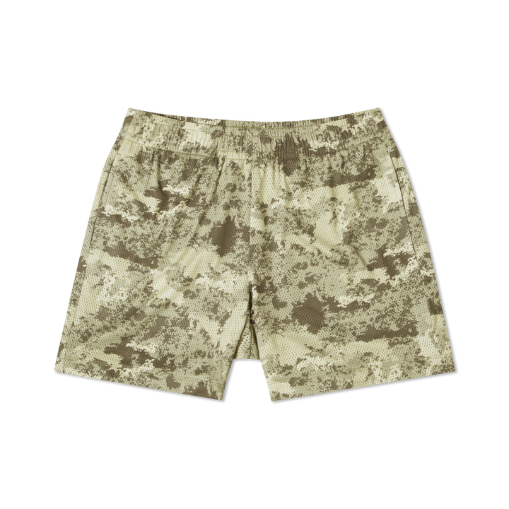 Mesh Short Camo Sand front flat