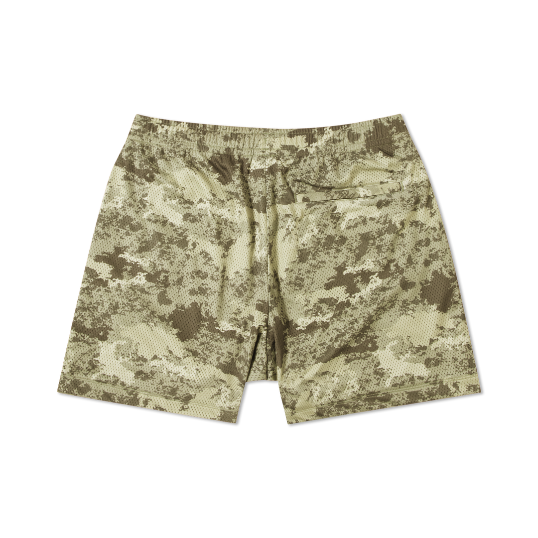 Mesh Short Camo Sand back flat