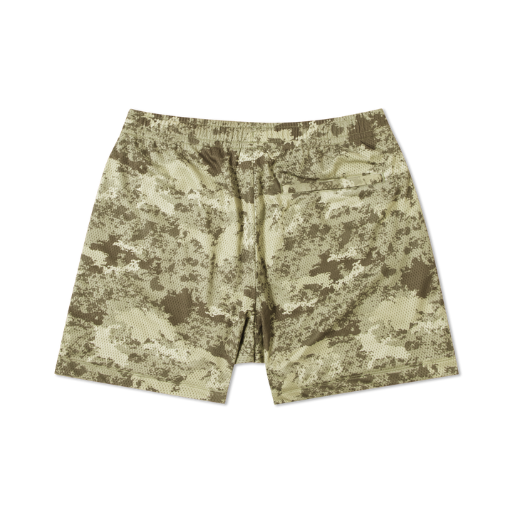 Mesh Short Camo Sand back flat