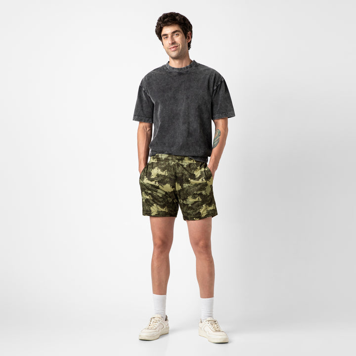 Mesh Short Camo Tree full body on model