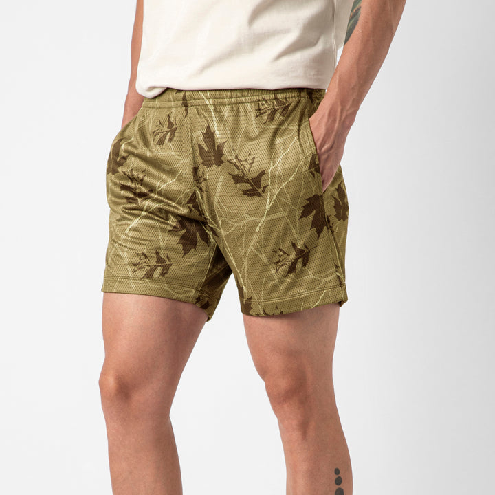 Mesh Short Hunter side on model