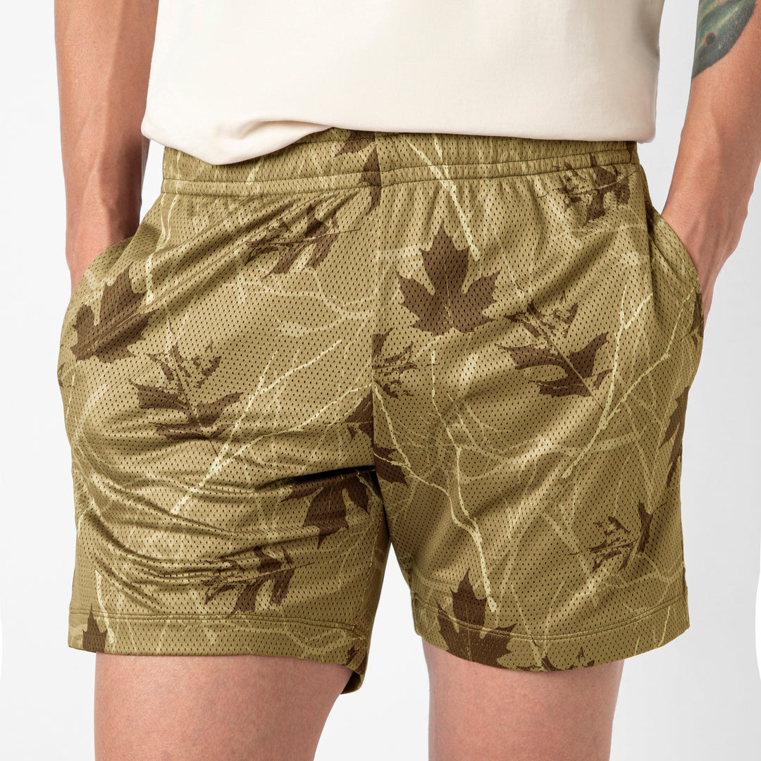 Mesh Short Hunter close up on model