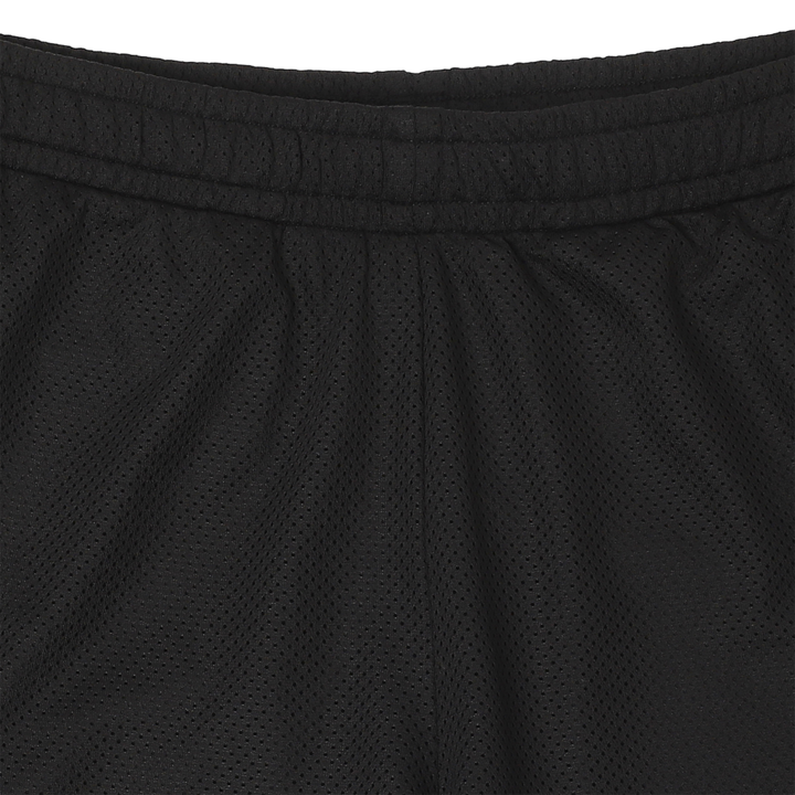 Mesh Short 5.5" Black close up elastic waistband
