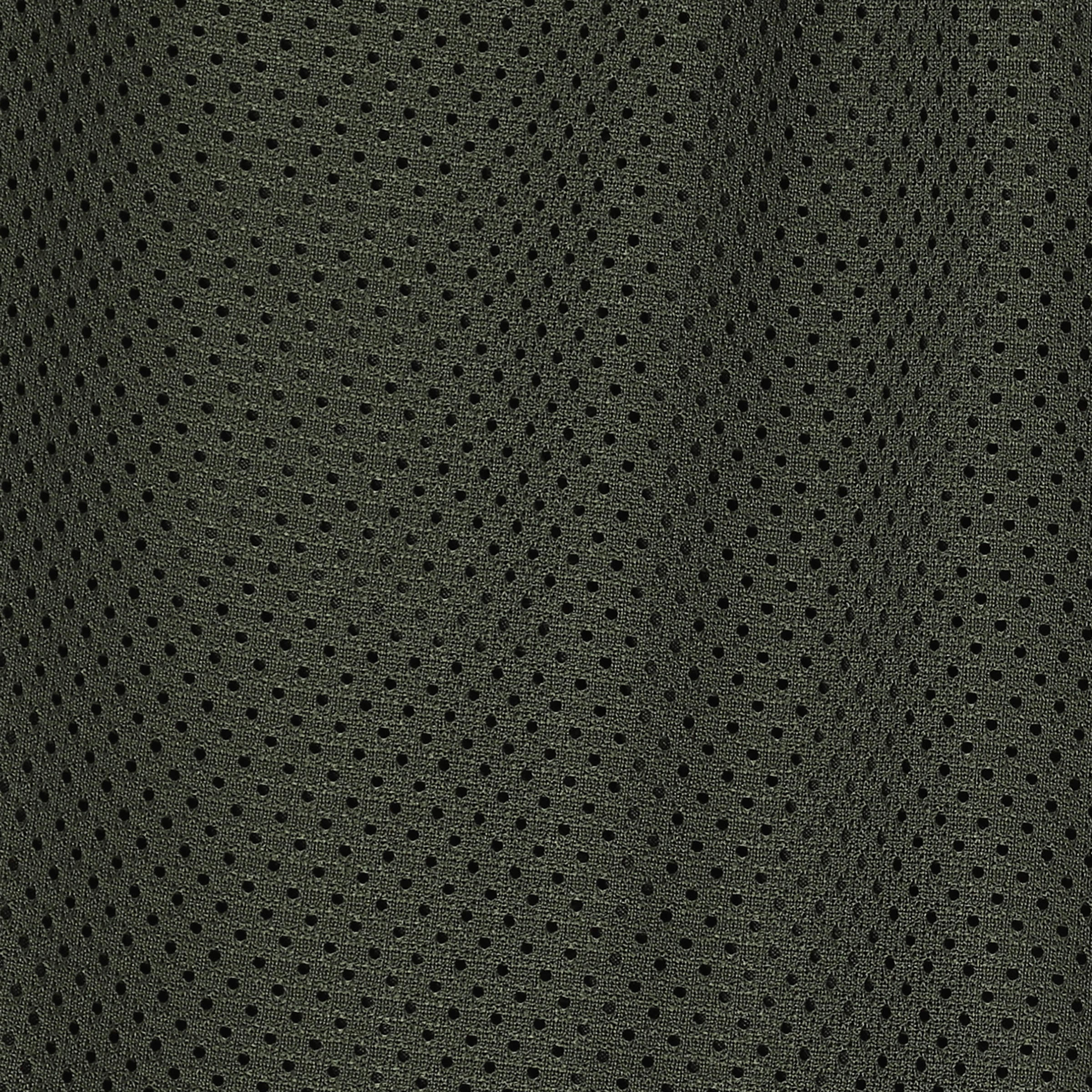 Mesh Short 5.5" Military Green close up mesh fabric