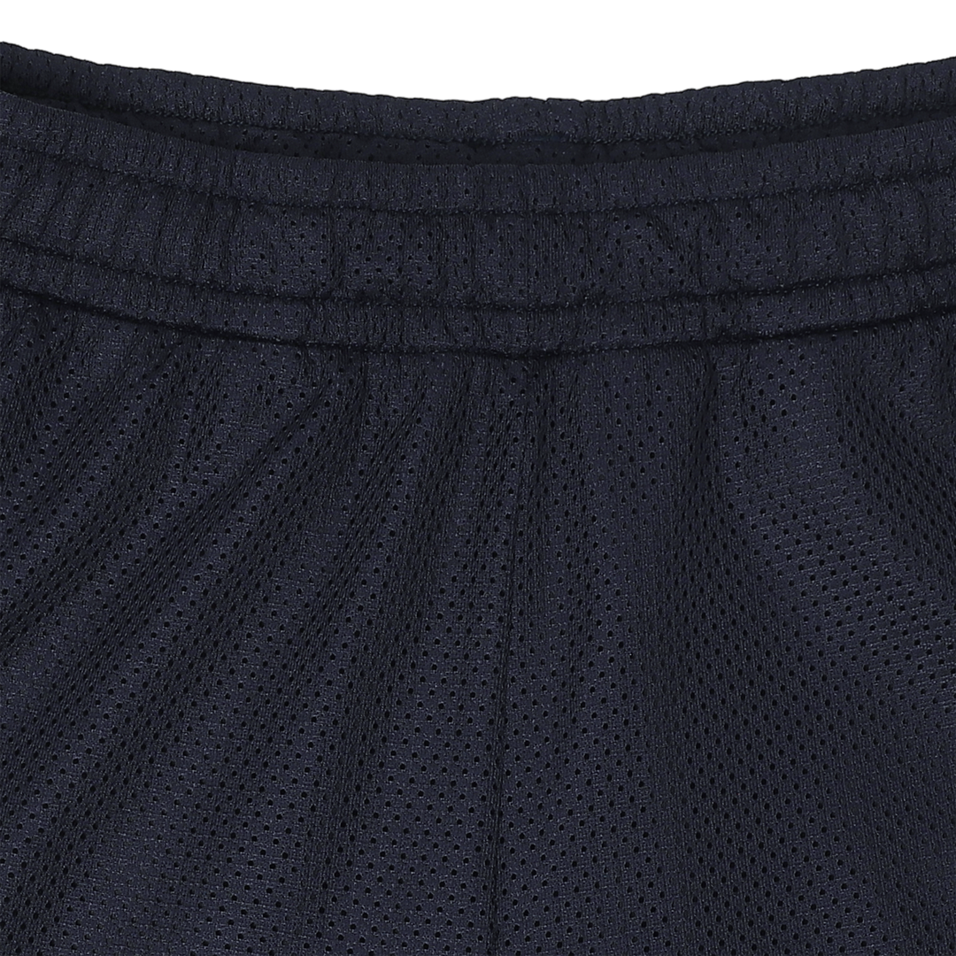 Mesh Short 5.5" Navy close up elastic waistband