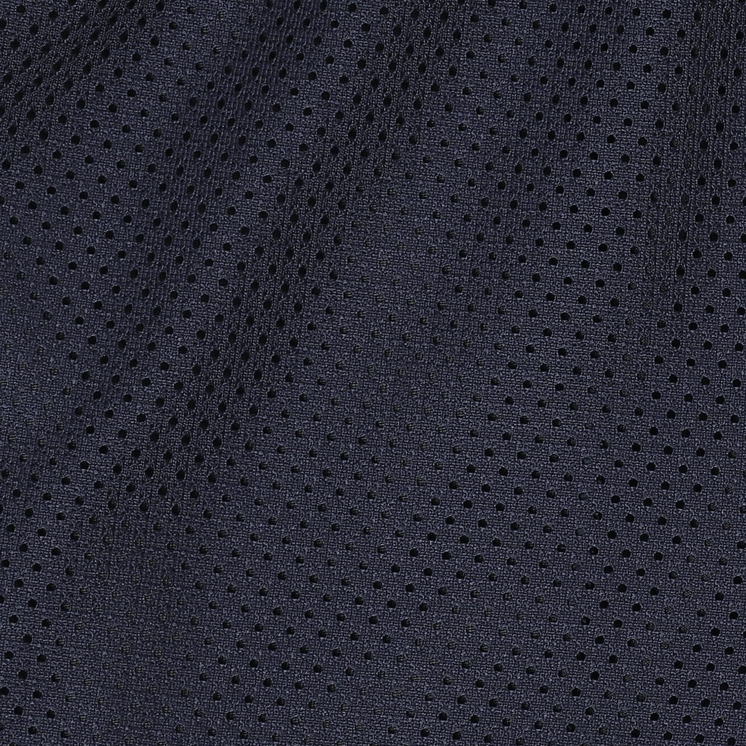 Mesh Short 5.5" Navy close up mesh fabric