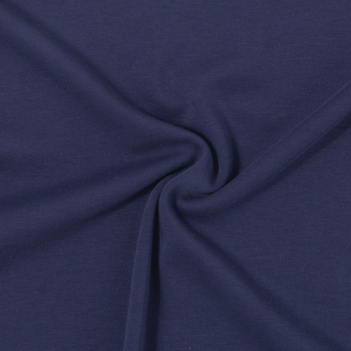 Midweight Supima Polo Navy fabric detail