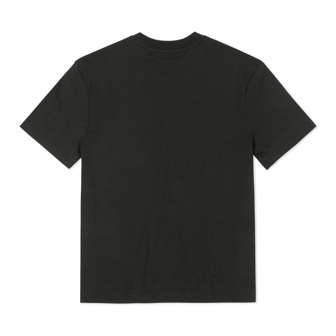 Midweight Supima Tee Black back flat