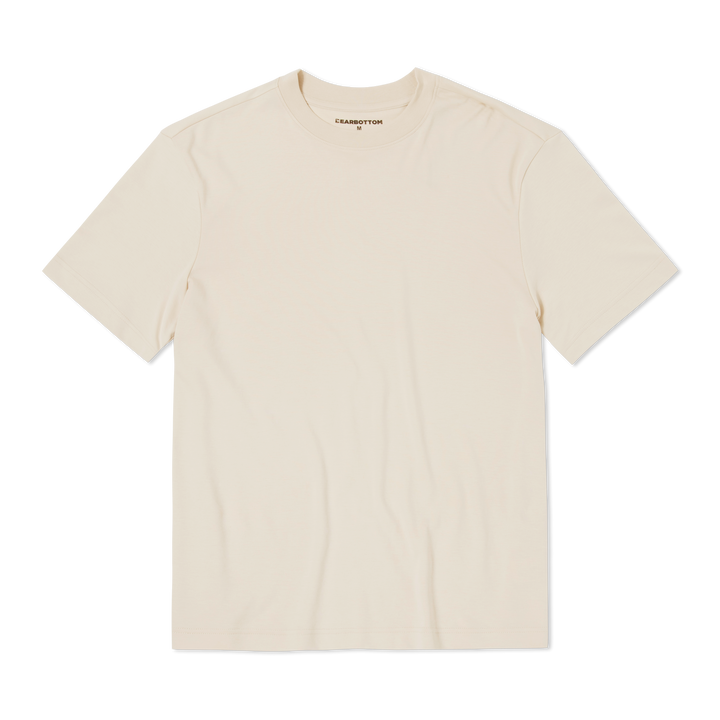 Midweight Supima Tee Bone flat front