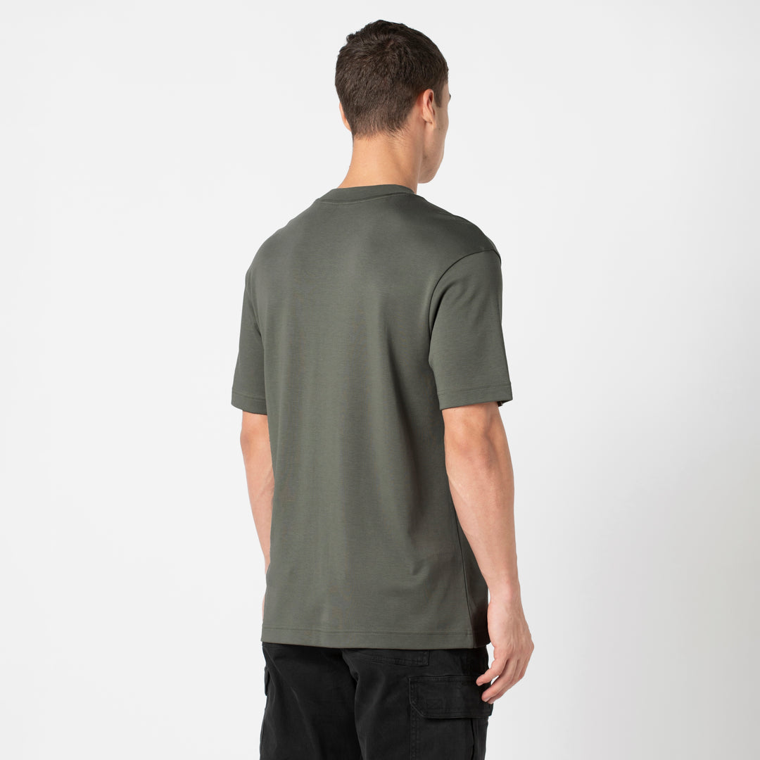 Midweight Supima Tee Graphite back on model