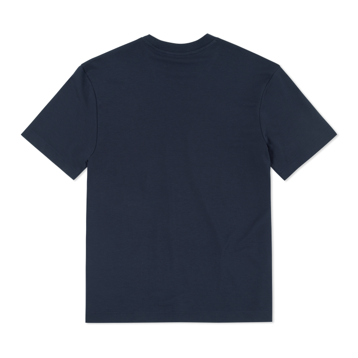 Midweight Supima Tee Navy back flat
