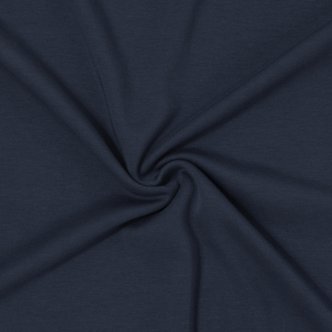 Midweight Supima Tee Navy fabric detail