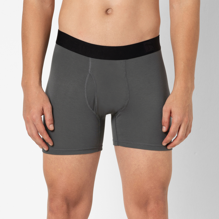 Modal Boxer Brief Coal front on model