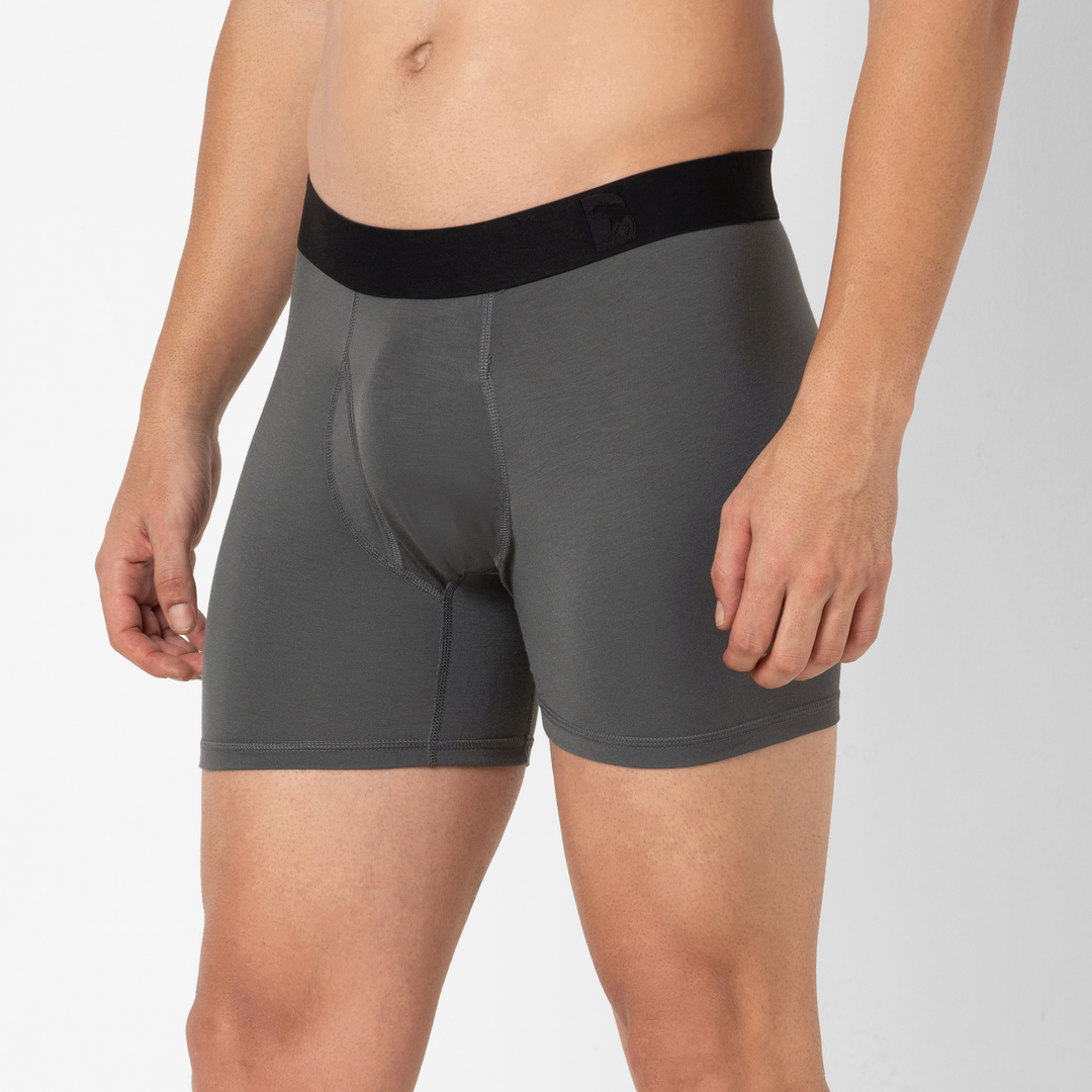 Modal Boxer Brief Coal side on model