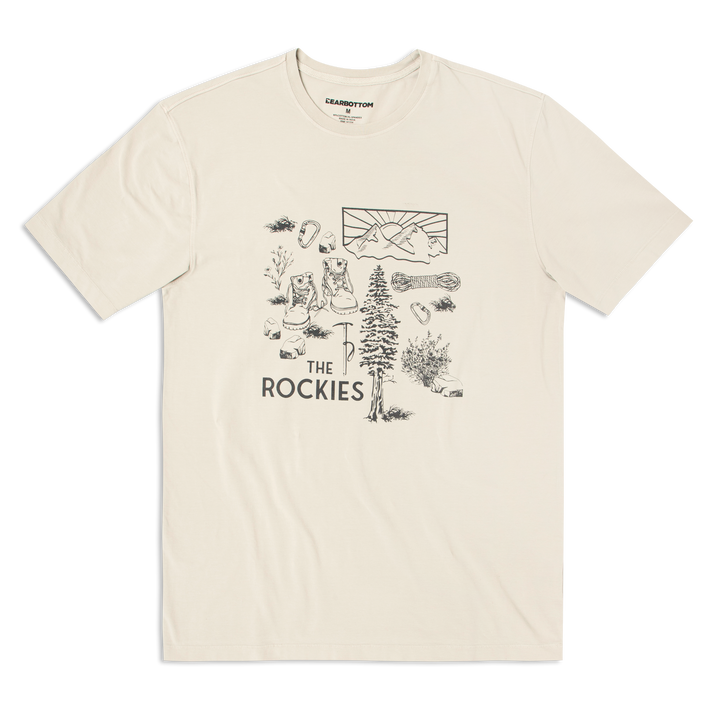 Natural Dye Graphic Tee Rockies front