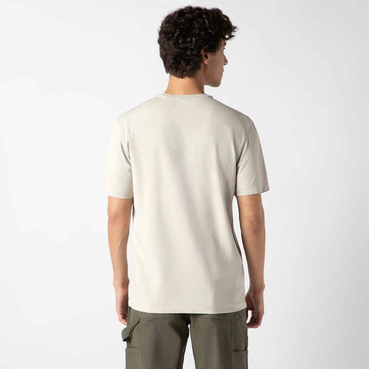 Natural Dye Graphic Tee Rockies back on model