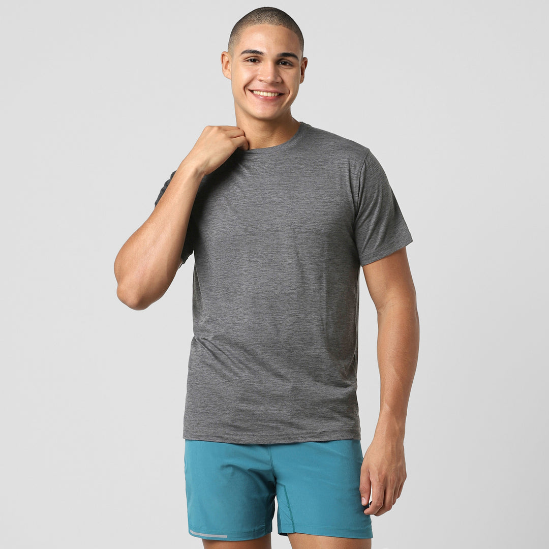 Tech Tee Coal front on model