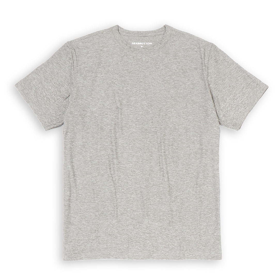 Tech Tee Grey flat front