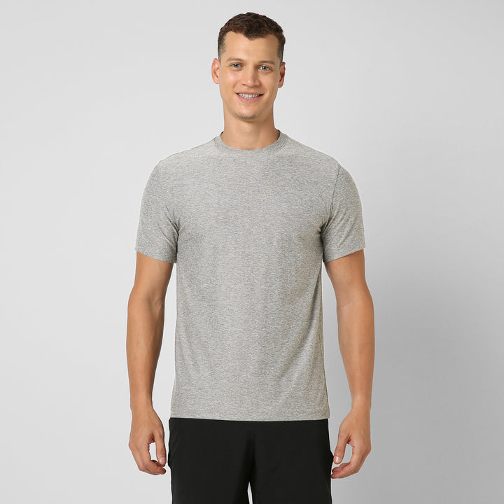 Tech Tee Grey front on model