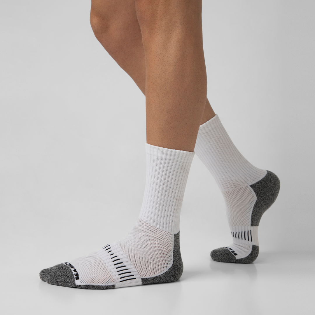 Performance Crew Sock White on model