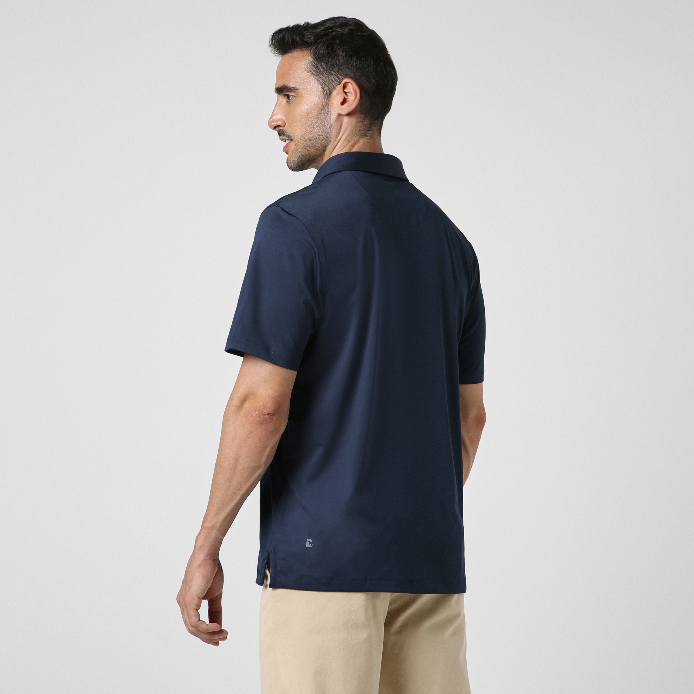 Performance Polo Navy back on model