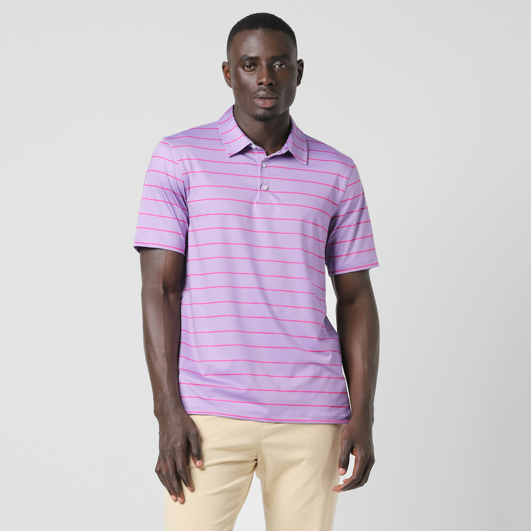 Men's Performance Stripe Polo | Bearbottom – Bearbottom Clothing