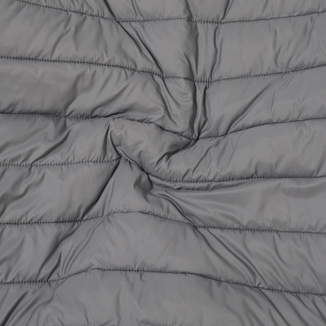 PrimaLoft Packable Jacket Dark Grey close up fabric