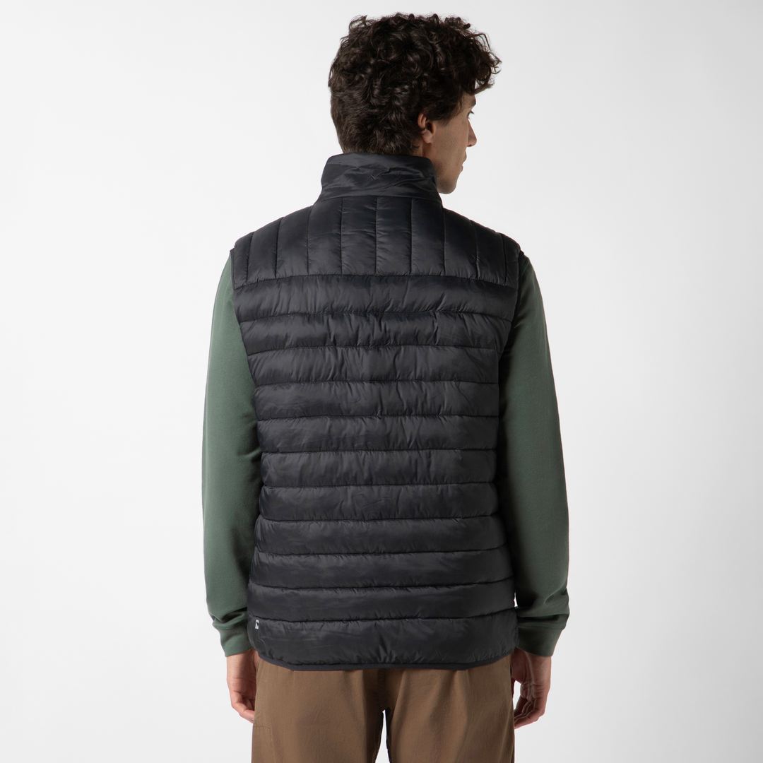 PrimaLoft Packable Vest Black back on model