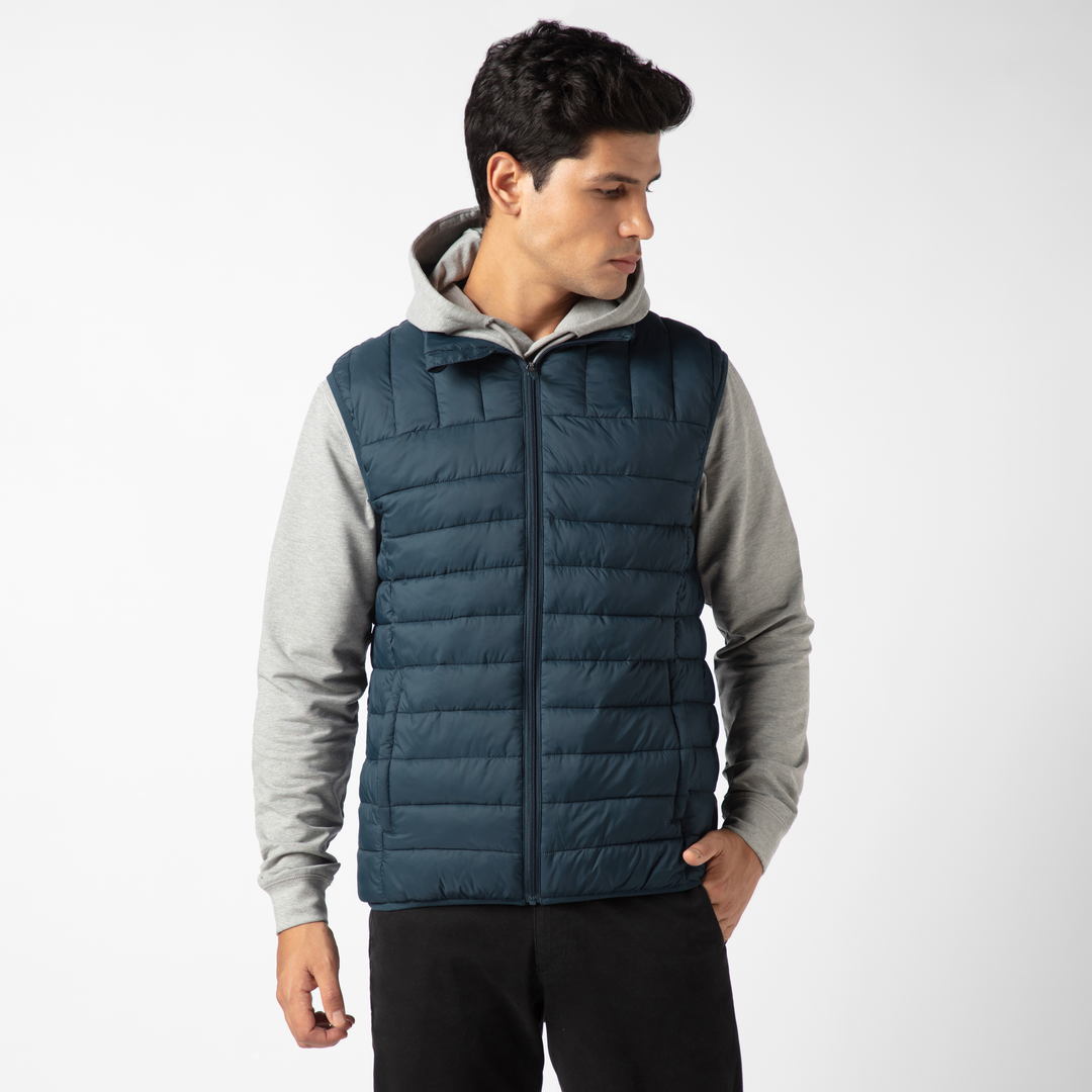 PrimaLoft Packable Vest front on model