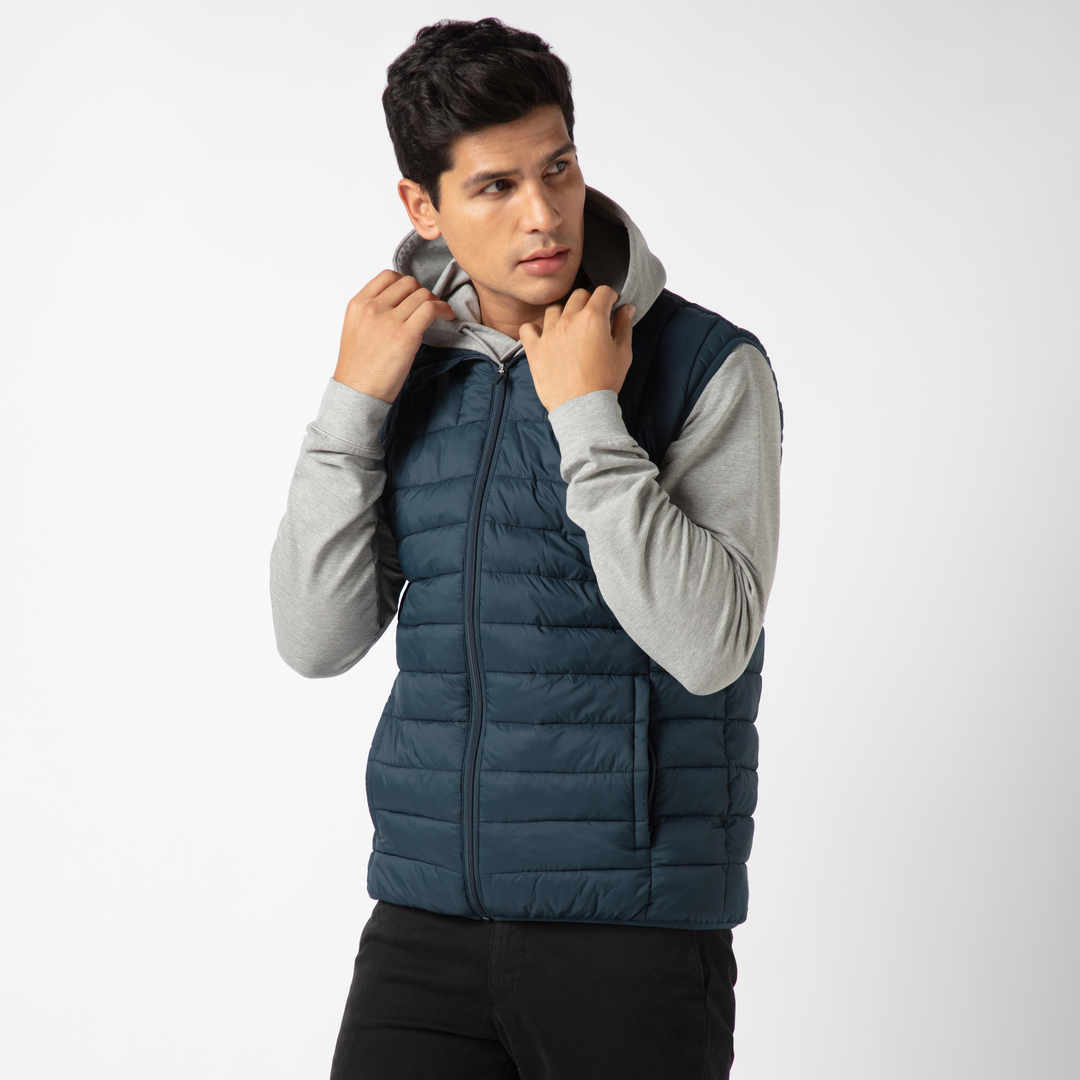 PrimaLoft Packable Vest front on model